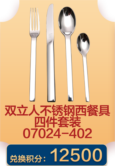 双立人不锈钢西餐具四件套装07024-402
